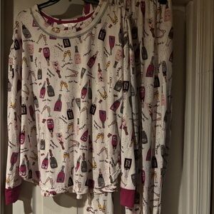 Secret Treasures Pink and White Pajama Set